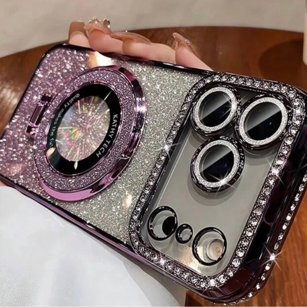 Luxury Gold Glitter Phone 17 Pro Max Case
